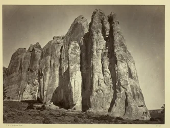 Le côté sud de Inscription Rock, 1873