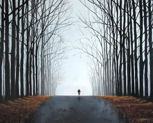 Vélo du matin (acrylique sur toile), 2016