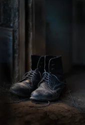 De vieilles bottes usées