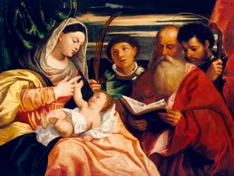 Madone et Enfant avec les Saints Étienne, Jérôme et Maurice