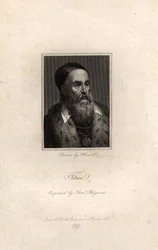Portrait de Titien, gravé par John T. Wedgwood