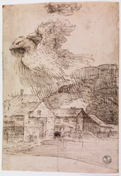 Maisons et un aigle