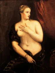 Vénus au miroir par Titien (vers 1490-1576)