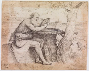 Saint Jérôme dans un paysage