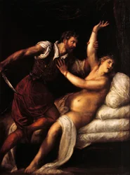 Tarquin et Lucrèce (vers 1490-1576), 84 x 68 cm