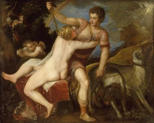 Vénus et Adonis, années 1550