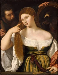 Jeune fille devant le miroir