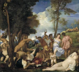 La Bacchanale des Andriens, 1523-1526