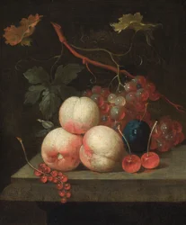 Nature morte aux fruits (huile sur toile)