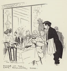 Dîner au Café, Boulogne, Soho