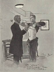 Dr Jack examine les concurrents