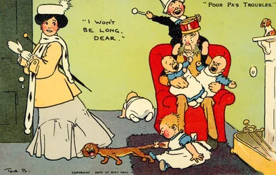 Je ne serai pas long, chère (chromolitho)