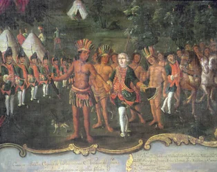 Le camp du gouverneur Matorras dans le Chaco
