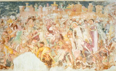 Le martyre (détail) de la Légende de Sainte Ursule