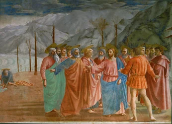 Jésus, saint Pierre et le publicain (fresque)