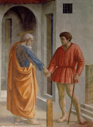 Saint Pierre remet le tribut au collecteur d