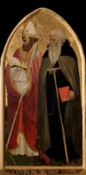Triptyque de San Giovenale : panneau droit avec Saint Antoine le Grand et Saint Juvenal