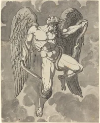 Saturne luttant avec un serpent