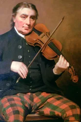 Portrait de Niel Gow, château de Blair, Blair Atholl, Perthshire, Écosse