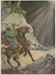 Il prit son bâton et battit la pauvre bête