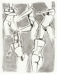 Études de figures en mouvement