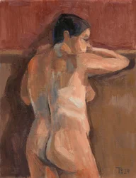 Figure nue penchée