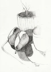 Esquisse de nature morte aux poires