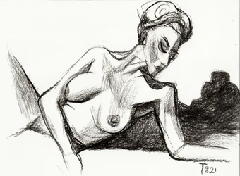 Esquisse de nu sensuel