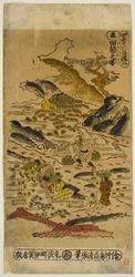 Été : Plantation de riz (Natsu : taue no zu), No. 2 de la série "Les Quatre Saisons des Fermiers (Shiki no hyakusho)"