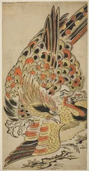 Un faucon capturant une grue en vol, vers 1715