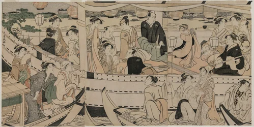 Partie de bateau sur la rivière Sumida