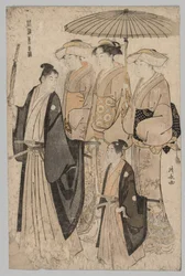 Femme du Yoshiwara et ses assistantes, 1752-1815
