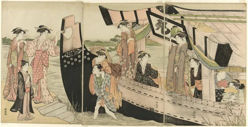 Femmes débarquant d