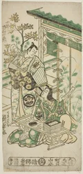 Les acteurs Ichimura Uzaemon VIII en tant qu