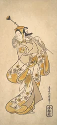 Ichikawa Monnosuke en montreur de singes, vers 1720-25