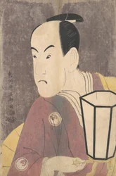 Bando Hikosaburo III en tant que Sagisaka Sanai dans la pièce Koinyobo Somewake Tazuna, 1794