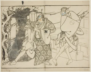 Les acteurs Arashi Ryuzo et Morita Kanya VIII
