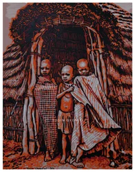 Les enfants des villages africains