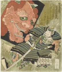 Raiko (Minamoto no Yorimitsu) et le cerf-volant démoniaque