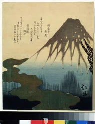 Le mont Fuji sous la neige