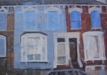 Un endroit pour vivre 14, 2011 (huile sur contreplaqué)