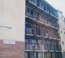 Un endroit pour vivre 20, 2011 (huile sur contreplaqué)