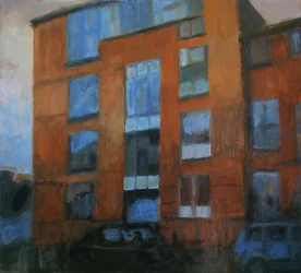 Un endroit pour vivre 21, 2011 (huile sur contreplaqué)