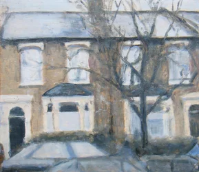Un endroit pour vivre 22, 2012 (huile sur contreplaqué)