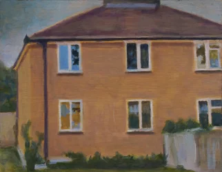 Un endroit pour vivre 37, 2012 (huile sur contreplaqué)