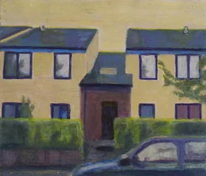 Un endroit pour vivre 38, 2012 (huile sur contreplaqué)