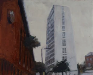 Un endroit pour vivre 39, 2012 (huile sur contreplaqué)