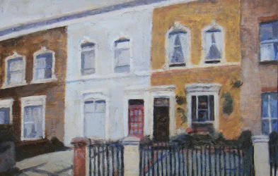 A place to live 40, 2012 (huile sur contreplaqué)