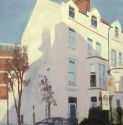 Un endroit pour vivre 42, 2012 (huile sur contreplaqué)