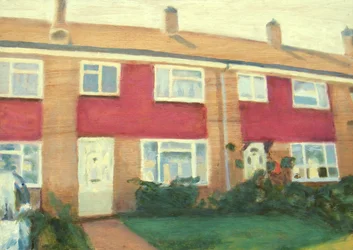 Un endroit pour vivre 48, 2012 (huile sur contreplaqué)